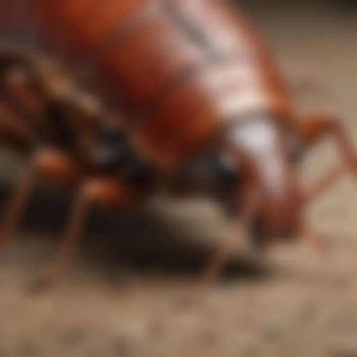 A diagram illustrating the health risks associated with cockroach infestations.