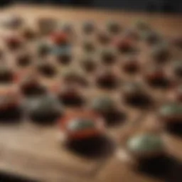 Different types of fly traps showcased on a wooden table