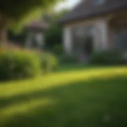 Lush green lawn showcasing effective pest control