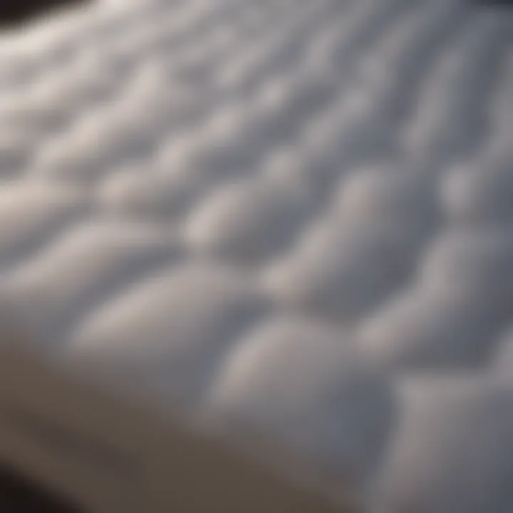 Luxurious mattress protector showcasing its premium fabric