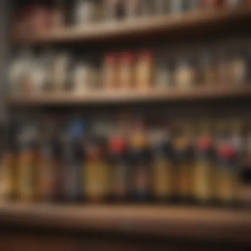 A selection of mole poison products on a shelf