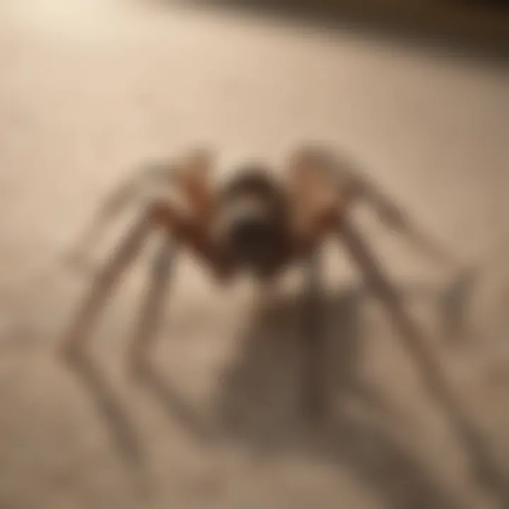 Illustration demonstrating effective prevention techniques against carpet spiders