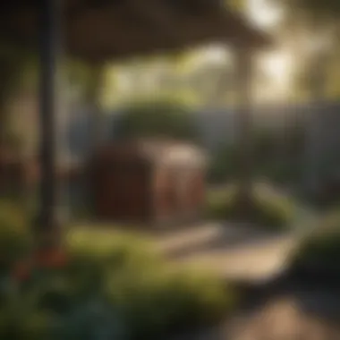 Safe and Serene Backyard Post Treatment A serene backyard environment after pest treatment