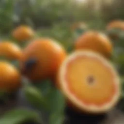 Illustration of various citrus pests