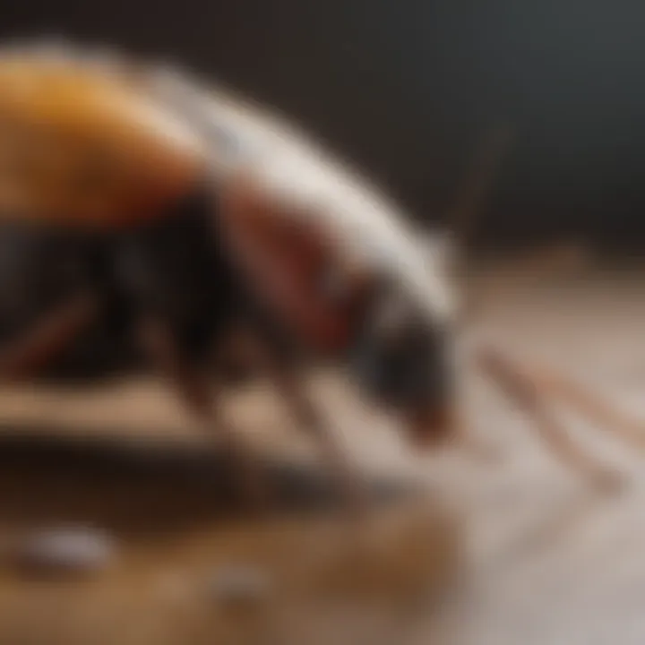 Close-up of common pests found in homes