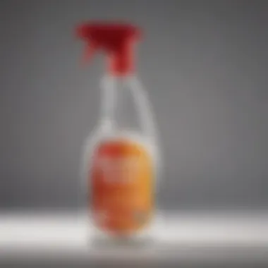 Boric Acid Liquid Spray Bottle Close-up of boric acid liquid spray bottle