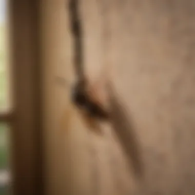 Professional inspecting a home for termite infestations