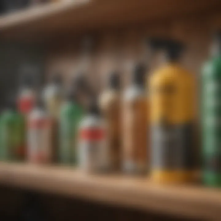 Eco-friendly pest control products displayed on a shelf