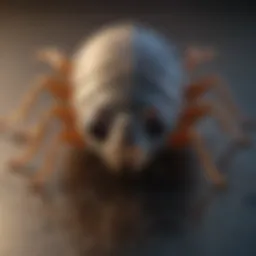 A close-up view of common household pests