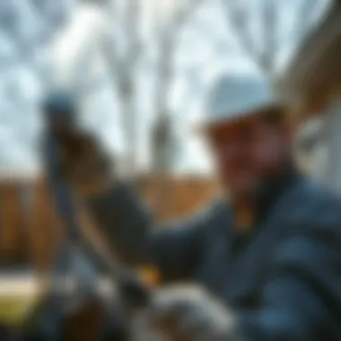 DIY Pest Control Approaches A homeowner implementing DIY pest control