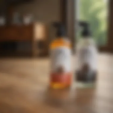 Eco-friendly pest control products displayed on a wooden surface