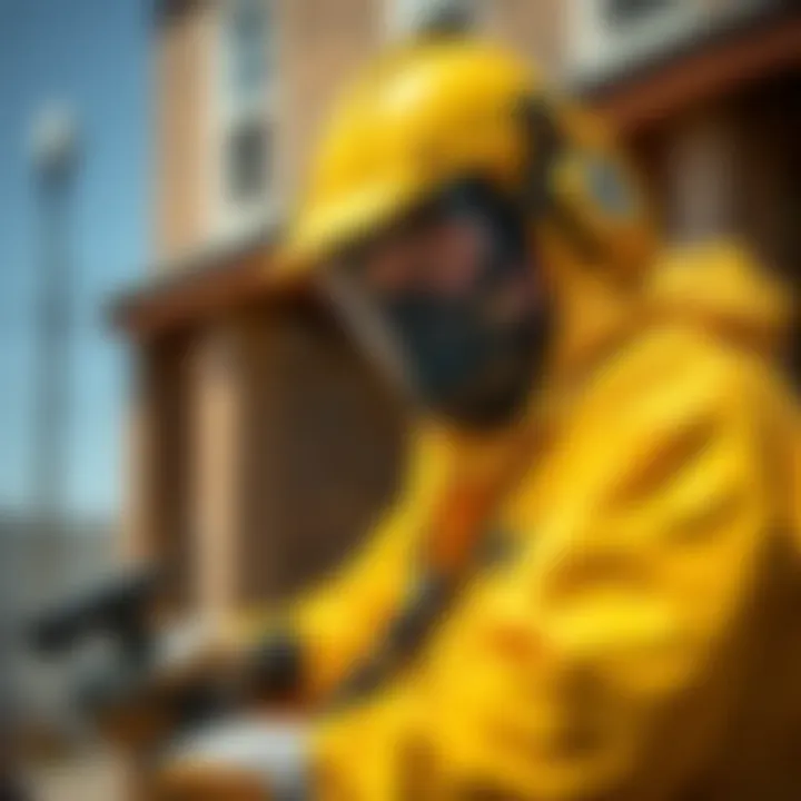 Professional Pest Control Services A professional pest control technician at work