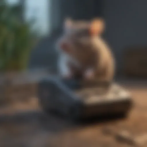 High-tech electronic rat trap with LED indicators