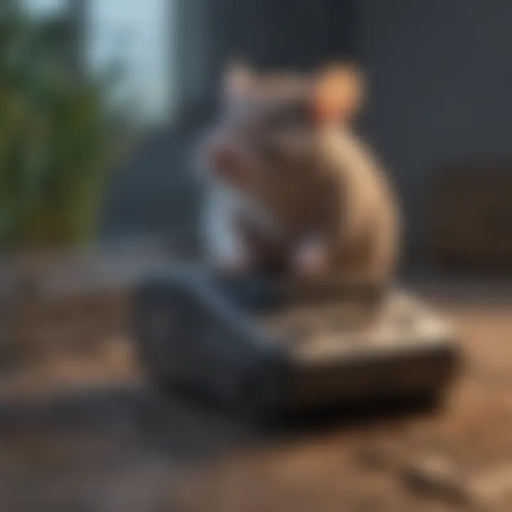 High-tech electronic rat trap with LED indicators