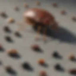 A close-up of various common household pests