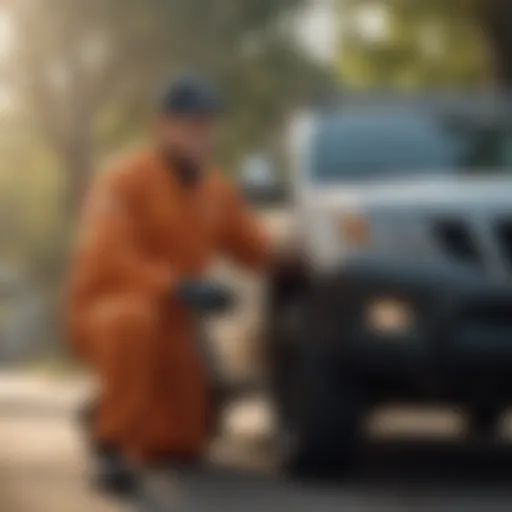 Detailed view of pest control techniques in Conroe