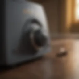 Close-up view of a pest repeller in action, demonstrating its ultrasonic waves
