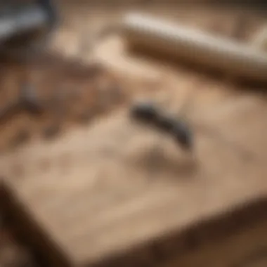 Eco-friendly pest control materials laid out for DIY treatment
