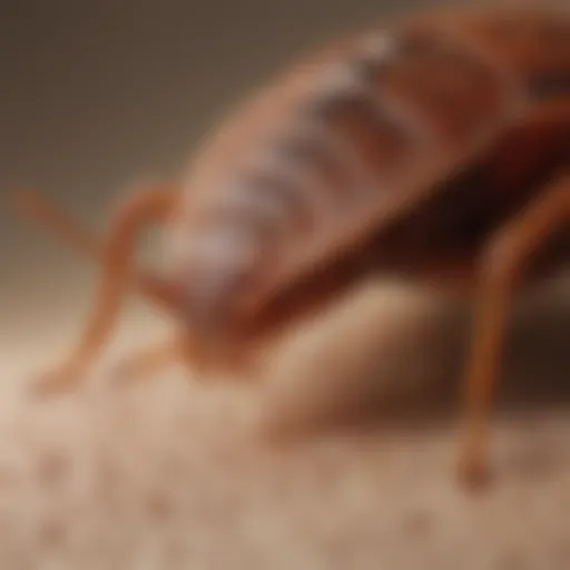 Close-up of bed bug bites on skin