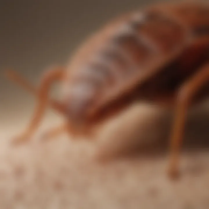 Close-up of bed bug bites on skin
