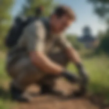 Eco-friendly pest control techniques being applied