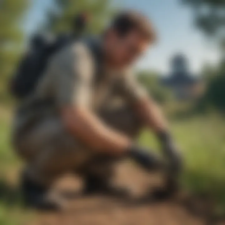 Eco-friendly pest control techniques being applied