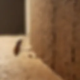 Close-up of termite spray application