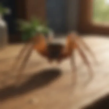 Natural repellents displayed on a wooden table