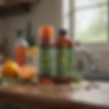 An eco-friendly pest control kit displayed on a countertop.