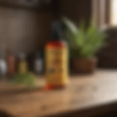 Eco-Friendly Repellent Solutions Natural repellents displayed on a wooden table