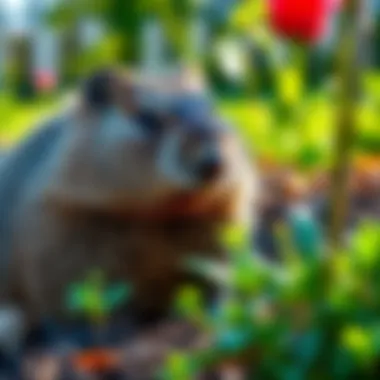 Environmental modifications to deter groundhogs