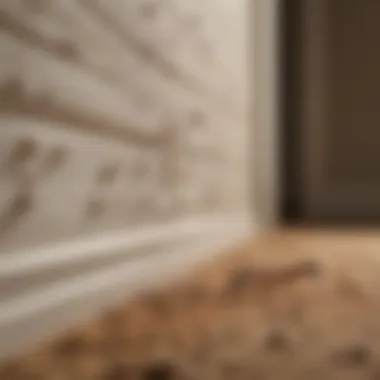 Diagram illustrating ant trails and entry points in a home