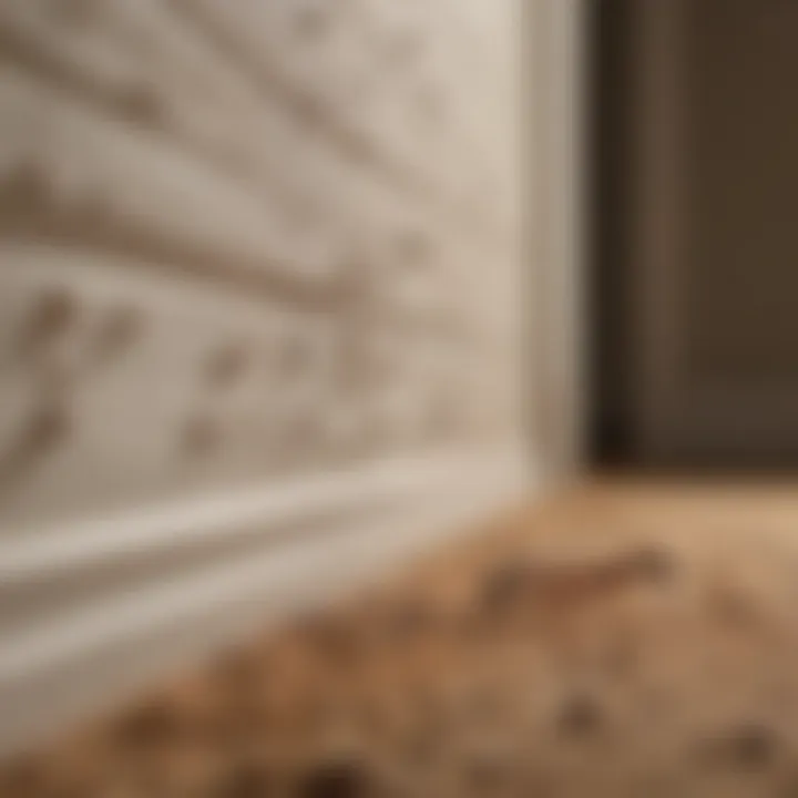 Diagram illustrating ant trails and entry points in a home