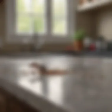 A clean kitchen countertop to prevent ant infestations