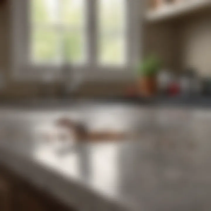 A clean kitchen countertop to prevent ant infestations