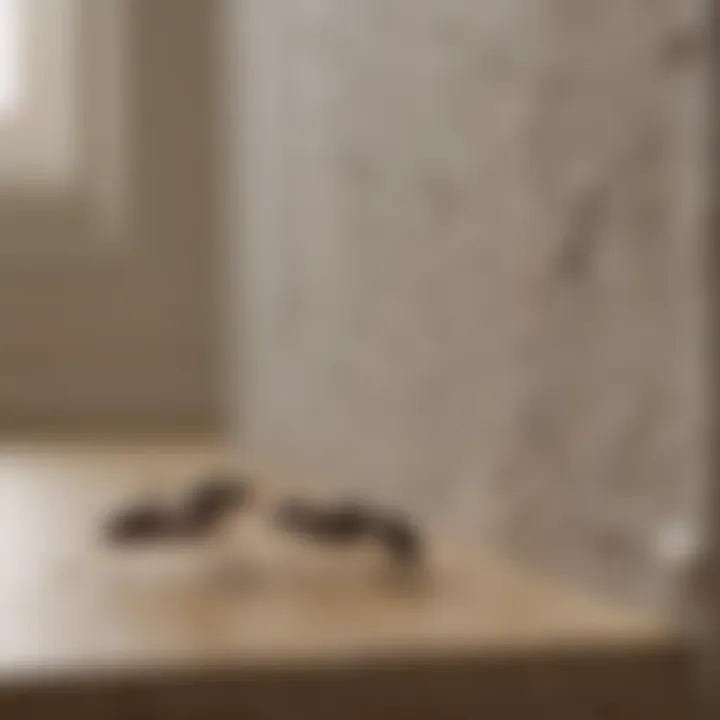 Illustration of common ant entry points in a home