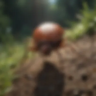 Illustration of health implications related to tick infestations