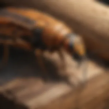 Illustration of various wood boring insects