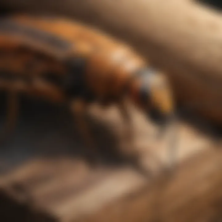 Illustration of various wood boring insects