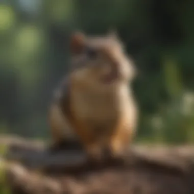 Physical barriers to control chipmunks