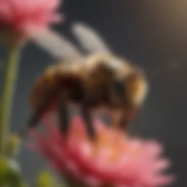 Close-up of a bee on a flower