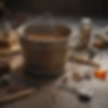 Essential materials laid out for constructing a mouse trap
