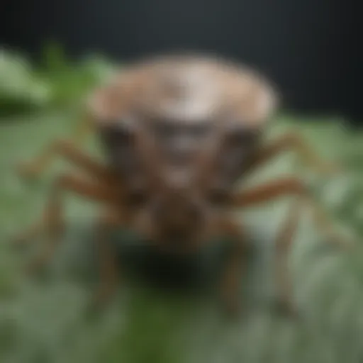 Close-up of a stink bug on a leaf