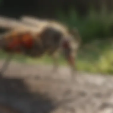A close-up of common pesticides used in yard spraying for mosquitoes.