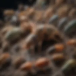 Close-up of various pest species