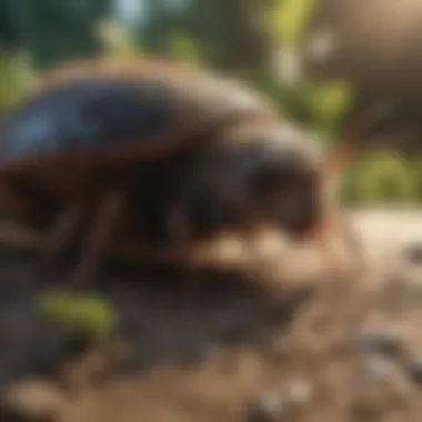 Professional pest control treatment in action