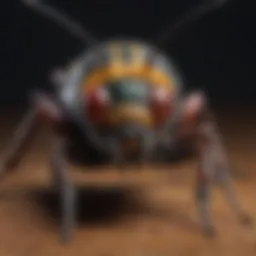 A close-up view of insect species commonly used in forensic investigations