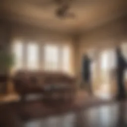Team conducting pest control service in a Lubbock home