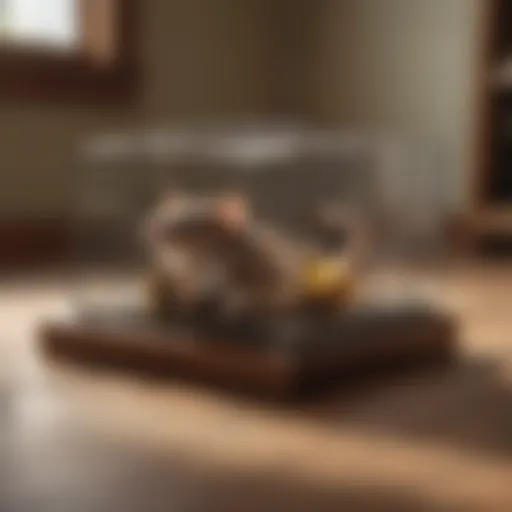 Harris humane mouse trap in a cozy home setting