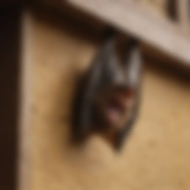 An illustration showing common entry points for bats on a house.